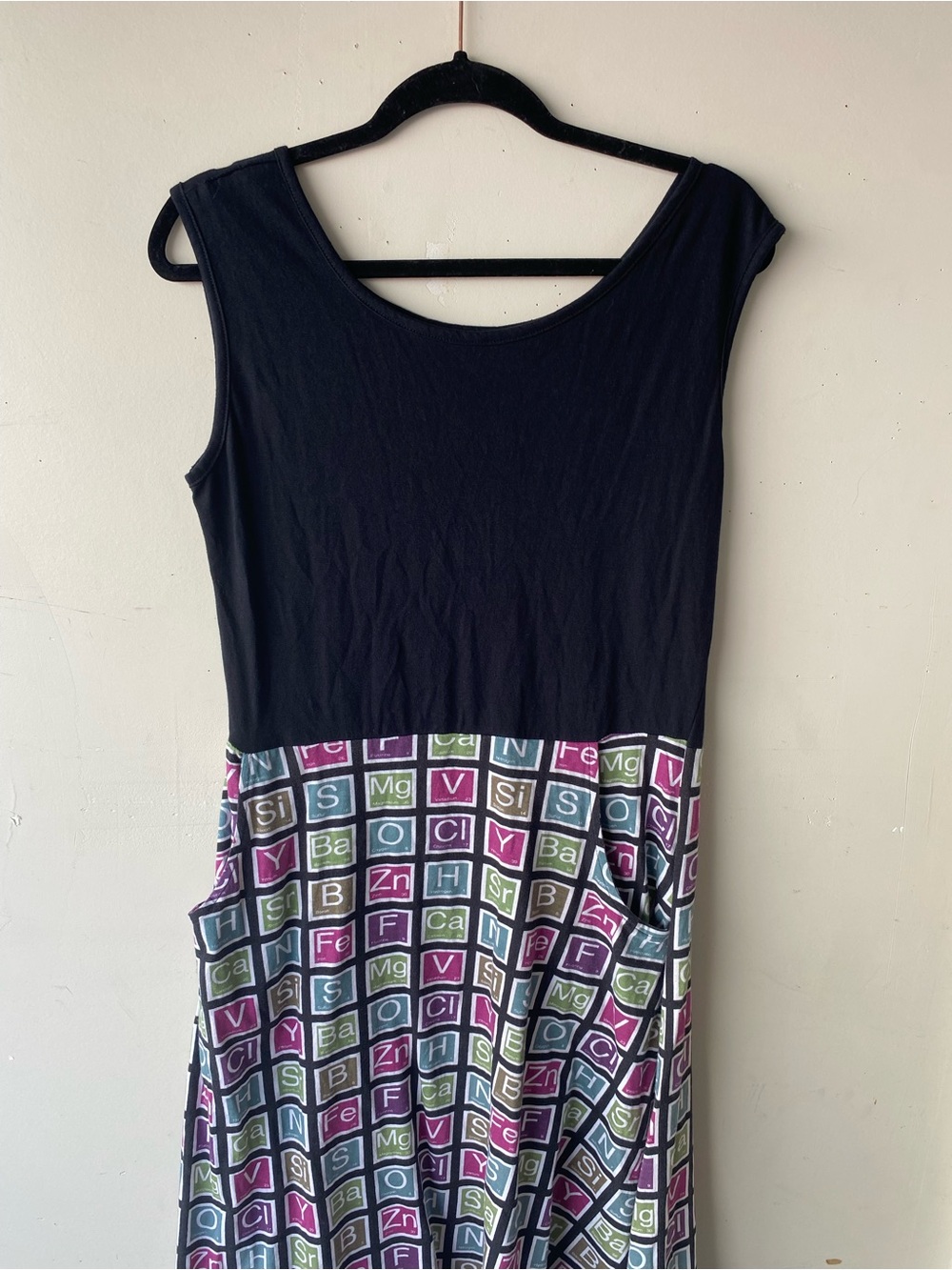 Svaha Periodic Table Dress 10 Organic Cotton Pockets Science Teacher Geek Chic - Picture 3 of 12